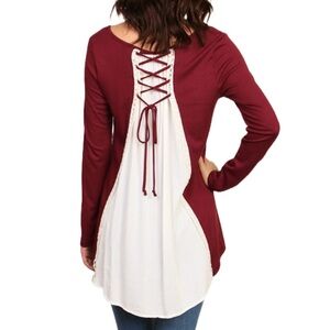 Lace Up Top